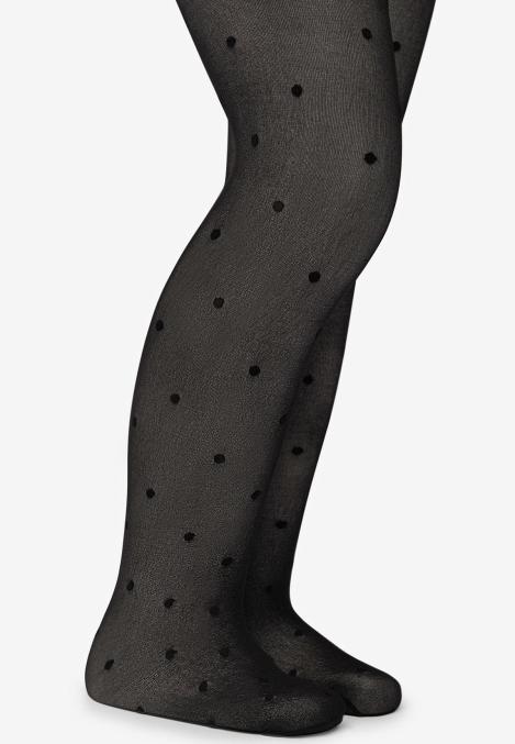 Dres fetițe Penti Young ,,Stil'', 20 den- mat, imprimeu buline negru Engros